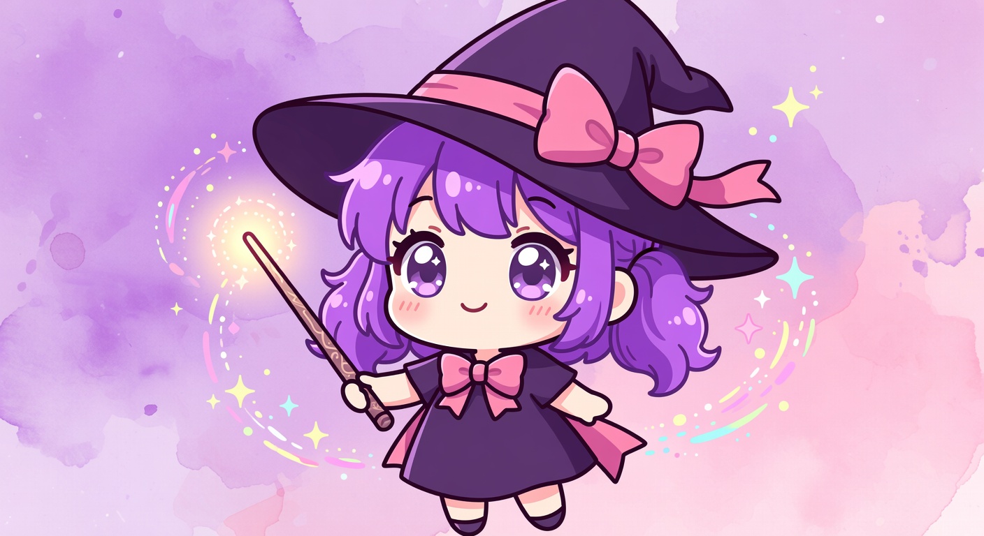 2D Chibi Witch art