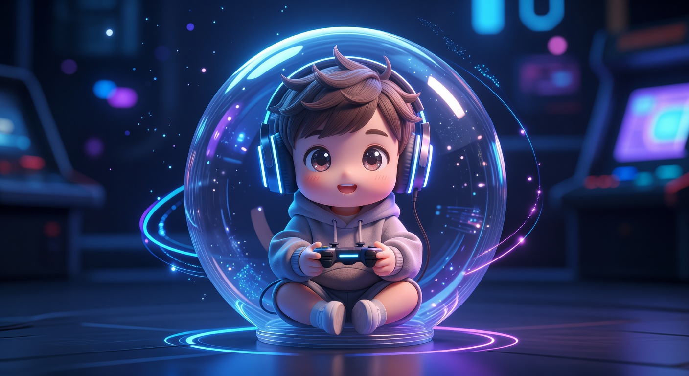 Gashapon Gamer chibi art